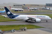 N961AM @ EGLL - Arrival of Aeromexico B788 at Terminal 4. - by FerryPNL