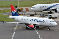 YU-APJ @ EGLL - Air Serbia A319 arriving - by FerryPNL