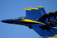 161967 @ KDAY - F/A-18A Hornet 161967 C/N 0183 from Blue Angels Demo Team  NAS Pensacola, FL