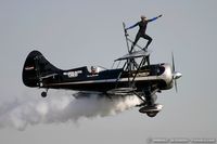 N30136 @ KDAY - Waco UPF-7  C/N 5533 - Kyle Franklin, N30136