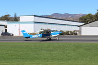 N623AP @ SZP - 1969 Cessna 150J, Continental O-200 100 Hp, takeoff roll Rwy 04 - by Doug Robertson