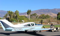 N33MD @ SZP - 1971 Bellanca 17-30A VIKING, Continental IO-520K 285 Hp, maintenance tow back from refueling to MARS-Mobile Air Repair Service-Bellanca specialist - by Doug Robertson