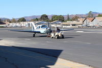 N33MD @ SZP - 1971 Bellanca 17-30A VIKING, Continental IO-520K 285 Hp, in tow back to MARS maintenance - by Doug Robertson