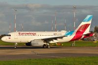 D-AGWC @ EGSH - Leaving Norwich with Eurowings colour scheme. - by keithnewsome