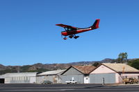 N50577 @ SZP - 1968 Cessna 150J, Continental O-200 100 Hp, on final Rwy 22 - by Doug Robertson