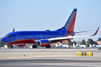 N485WN @ KBOI - Landing rollout on RWY 10l. - by Gerald Howard