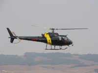 N4TV @ O69 - KNBC News 4 (Los Angeles, CA) 1996 Eurocopter AS-350B-2 Ecureuil hovering @ Petaluma Municipal Airport, CA temporary home base while covering devastating Northern California Oct 2017 wildfires - by Steve Nation