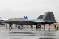 00-4017 @ KLSV - F-22 Raptor 00-4017 OT from 422nd TES Green Bats 53rd WG Nellis AFB, NV
