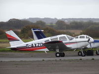 G-AXZD @ EGFH - Visiting Cherokee, Jersey based. - by Derek Flewin