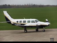 G-OUCP @ EGBK - Parking on the apron at Sywell Aerodrome after a local sortie. 

Full prop-blur on both props.