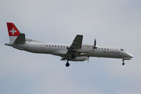 HB-IZD @ LOWW - SkyWork Airlines Saab 2000