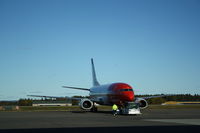 LN-KKO @ RYG - LN-KKO Ready for Departure to Malaga (AGP) from Rygge (RYG) - by Samuel Gombos