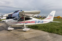 G-RFCB @ EGXP - Tecnam P2008-JC G-RFCB RAF Flying Clubs Scampton Air Show 2017 - by Grahame Wills