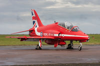 XX322 @ EGXP - HS Hawk T1A XX322 Red Arrows RAF, Scampton Air Show 2017 - by Grahame Wills