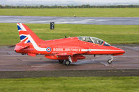 XX242 @ EGXP - HS Hawk T1 XX242 Red Arrows RAF, Scampton 2017 - by Grahame Wills