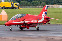 XX311 @ EGXP - HS Hawk T1 XX311 Red Arrowa RAF, Scampton Air Show 2017 - by Grahame Wills