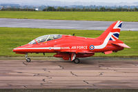 XX227 @ EGXP - HS Hawk T1A XX227 Red Arrows RAF, Scampton Air Show 2017 - by Grahame Wills