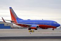 N484WN @ KBOI - Taxiing on Delta to the Gate. - by Gerald Howard