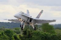 J-5002 @ LFSI - Swiss Air Force McDonnell Douglas FA-18C Hornet, On final rwy 29, St Dizier-Robinson Air Base 113 (LFSI) Open day 2017 - by Yves-Q