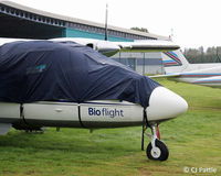 OY-MLS @ EGPN - Close-up at Dundee - by Clive Pattle