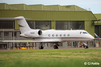 N102NY @ EGQL - Pictured on the ramp at the former RAF Leuchars, for the nearby Dunhill Links Golf Championships at St Andrews. - by Clive Pattle