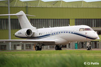 N995ML @ EGQL - Pictured on the ramp at the former RAF Leuchars, for the nearby Dunhill Links Golf Championships at St Andrews. - by Clive Pattle