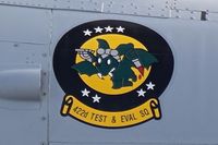 82-0658 @ KBOI - Logo for the 422nd T&E Sq., 53rd Wing, 79th Test & Evaluation Group, Nellis AFB, NV.