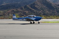 N8867H @ SZP - 1947 North American NAVION, Continental IO-520 285 Hp upgrade, landing roll Rwy 22, Young Eagles flight - by Doug Robertson