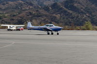 N91689 @ SZP - 1946 North American NAVION, Continental E225 upgrade, landing roll Rwy 22, Young Eagles flight - by Doug Robertson