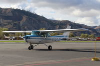 N704JH @ SZP - 1976 Cessna 150M, Continental O-200 100 Hp, taxi back - by Doug Robertson