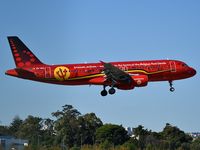 OO-SNA @ LPPT - Brussels Airlines (Red Devils Livery) landing runway 03 from Brussels (BRU) - by JC Ravon - FRENCHSKY