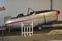 G-ATJJ @ EGLB - Forward Fuselage of De Havilland DHC-1 Chipmunk 22 at Brooklands Aerodrome. - by moxy