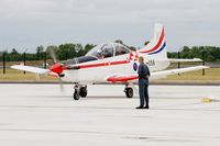056 @ LFSI - Pilatus PC-9M, Croatian Air Force aerobatic team, Start engine, St Dizier-Robinson Air Base 113 (LFSI) Open day 2017 - by Yves-Q