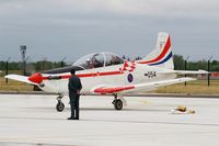 054 @ LFSI - Pilatus PC-9M, Croatian Air Force aerobatic team, Start engine, St Dizier-Robinson Air Base 113 (LFSI) Open day 2017 - by Yves-Q