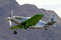 N6WJ @ LSV - North American P-51 XR Precious Metal  C/N 44-88, N6WJ