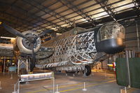N2980 @ EGLB - Vickers Wellington 1A at Brooklands airfield. Recovered from Loch Ness in September 1985. Aircraft was built at Brooklands in 1939. First flight being on the 16th November 1939. Photo shows well the geodetic construction developed by Barnes Wallis. - by moxy