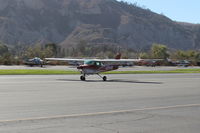 N1264Q @ SZP - 1971 Cessna 150L, Continental O-200 100 Hp, landing roll Rwy 04 - by Doug Robertson