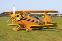 F-GKGZ @ LFRU - Pitts S-2A Special, Static display, Morlaix-Ploujean airport (LFRU-MXN) air show 2017 - by Yves-Q