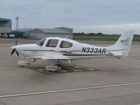 N333AR @ EGJB - On the west parking at Guernsey - by alanh