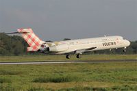 EC-MGS @ LFRB - Boeing 717-2CM, Landing rwy 07R, Brest-Bretagne Airport (LFRB-BES) - by Yves-Q