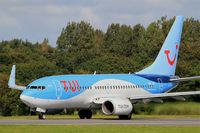 OO-JAL @ LFRB - Boeing 737-7K, Ready to take off rwy 25L, Brest-Bretagne airport (LFRB-BES) - by Yves-Q