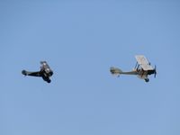 ZK-FKD @ NZAR - Fokker Triplane chasing a BE2a (ZK-VCM) - by magnaman