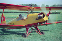 HB-YAN @ LSZV - At Sitterdorf airfield. Scanned from a negative.