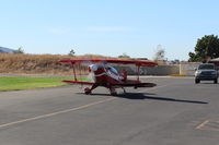 N49BR @ SZP - 1983 Aerotek PITTS S-2A SPECIAL, Lycoming AEIO-360 180 Hp, full inverted systems, S-turns taxi to Rwy 22 - by Doug Robertson