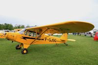 F-GJSG @ LFFQ - Piper PA-18, Static park, La Ferté-Alais airfield (LFFQ) Air show 2016 - by Yves-Q