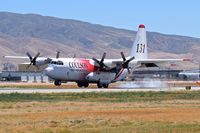 N130FF @ KBOI - Landing touch down on RWY 28L. - by Gerald Howard