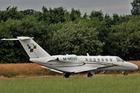 M-MSVI @ EGBT - Jonathan Palmers Citation departing Turweston on the British GP Sunday - by dave226688