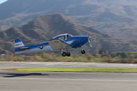 N8667H @ SZP - 1947 North American NAVION, Continental IO-520 285 Hp upgrade, takeoff climb Rwy 22, Young Eagles flight - by Doug Robertson