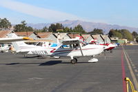 N811TW @ SZP - 2002 Cessna 182T SKYLANE, Lycoming IO-540-AB1A5 230 Hp, ttaxi - by Doug Robertson