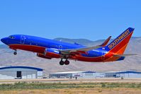 N235WN @ KBOI - Departing RWY 28L. - by Gerald Howard
